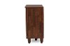 6519-RCW Oak 2-Tone Shoe Cabinet - Gisela-6
