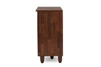 6519-RCW Oak 2-Tone Shoe Cabinet - Gisela-6