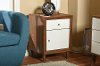6783-RCW Modern 2-Tone Nightstand - Harlow