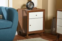 6783-RCW Modern 2-Tone Nightstand - Harlow