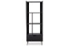 6465-RCW Dark Brown Storage Bookcase - Kalien-2
