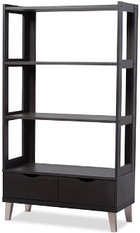 6467-RCW Dark Brown Storage Cabinet - Kalien-3