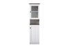 6521-RCW White Buffet and Hutch Kitchen Cabinet - Lauren-2