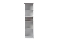 6521-RCW White Buffet and Hutch Kitchen Cabinet - Lauren-5