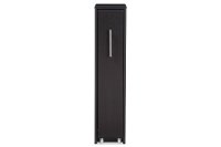 6473-RCW Dark Brown Wood Single Door Bookcase - Lindo-2