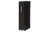 6473-RCW Dark Brown Wood Single Door Bookcase - Lindo-3