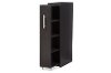 6473-RCW Dark Brown Wood Single Door Bookcase - Lindo-4