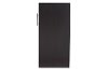 6473-RCW Dark Brown Wood Single Door Bookcase - Lindo-5
