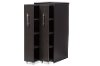 6474-RCW Dark Brown Double Door Bookcase - Lindo-5
