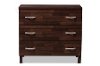 6490-RCW Oak Brown 3-Drawer Storage Chest - Maison