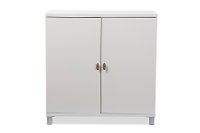 6470-RCW White Storage Cabinet - Marcy