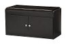 6475-RCW Dark Brown Shoe Cabinet Seating Bench - Margaret-2