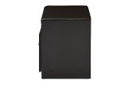 6475-RCW Dark Brown Shoe Cabinet Seating Bench - Margaret-3