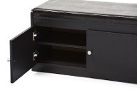 6475-RCW Dark Brown Shoe Cabinet Seating Bench - Margaret-4