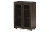 6496-RCW Dark Brown Storage Cabinet with Glass Doors - Mason-3