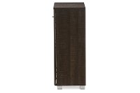 6496-RCW Dark Brown Storage Cabinet with Glass Doors - Mason-4