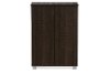 6496-RCW Dark Brown Storage Cabinet with Glass Doors - Mason-5