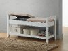 6245-RCW White Shoe Storage Seating Bench - Maudie-1