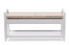 6245-RCW White Shoe Storage Seating Bench - Maudie-2