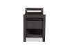 6463-RCW Dark Brown Shoe Storage/ Seating Bench - Maurine-3