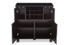 6631-RCW Modern Dark Brown Dry Bar and Wine Cabinet - Murano-2