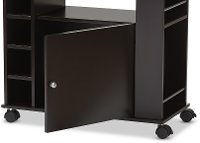6633-RCW Dark Brown Dry Bar and Wine Cabinet - Ontario-4