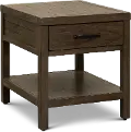 Casual Dark Brown End Table - Oakland