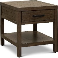 Casual Dark Brown End Table - Oakland