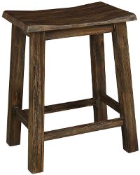 6268-820/BURNWALNUT Rustic Brown Counter Height Stool - New Castle