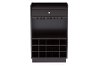 6634-RCW Dark Brown Dry Bar and Wine Cabinet - Oscar