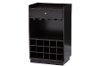 6634-RCW Dark Brown Dry Bar and Wine Cabinet - Oscar-2