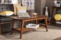 6627-RCW Dark Walnut Coffee Table - Sacramento