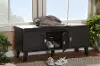 Dark Brown Entryway Bench/ Shoe Organizer - Sheffield
