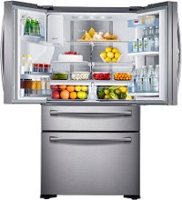 RF22KREDBSR Samsung Counter Depth 4 Door French Door Refrigerator with Food ShowCase - 22.4 cu. ft., 36 Inch Stainless Steel-5