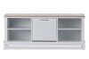 6246-RCW White Cushioned Storage Bench - Swiss-1