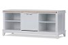 6246-RCW White Cushioned Storage Bench - Swiss-2