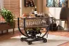 Metal and Wood Wheeled Wine Rack Cart - Triesta