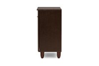 6513-RCW Dark Brown 2-Door Shoe Cabinet - Winda-5