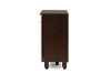 6514-RCW Dark Brown 3-Door Shoe Storage Cabinet - Winda-6