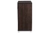 6494-RCW Dark Brown Storage Cabinet with Glass Doors - Zentra-4