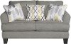 Casual Contemporary Stone Gray Loveseat - Bryn