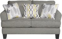 Casual Contemporary Stone Gray Loveseat - Bryn