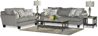 Contemporary Stone Gray 7 Piece Living Room Set - Bryn
