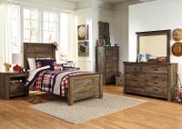 Rustic Casual Contemporary 6 Piece Twin Bedroom Set - Trinell