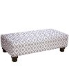 546IKTFRTPWT Ikat Fret Pewter Rectangle Ottoman -1