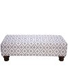 546IKTFRTPWT Ikat Fret Pewter Rectangle Ottoman -2