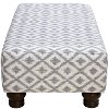 546IKTFRTPWT Ikat Fret Pewter Rectangle Ottoman -3