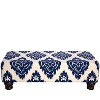 546DMNBL Diamond Blue Rectangle Ottoman-2