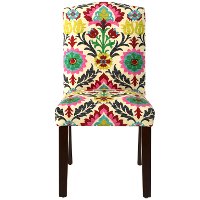 64-6SNTMRDSRFLW Desert Flower Arched Back Dining Chair