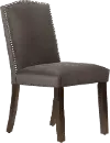 64-6NB-SVMSTCSM Reese Dark Brown Nail Button Back Dining Chair- Skyline Furniture